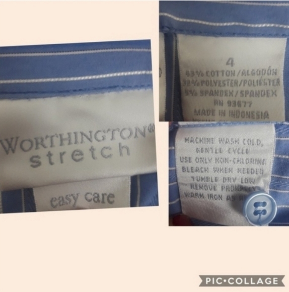Worthington Button Down Stretch Shirt - Picture 7 of 7